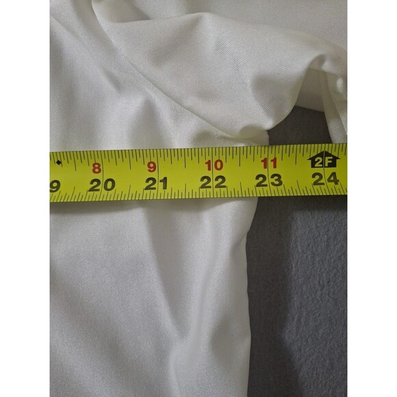 Vintage Enro Shirt Men's XL Fashion Knit Qiana Klopman Nylon Off White NWT - Picture 8 of 10